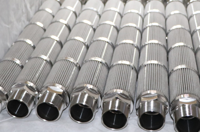 不锈钢金属纤维煅烧毡折叠滤芯的过滤全过程